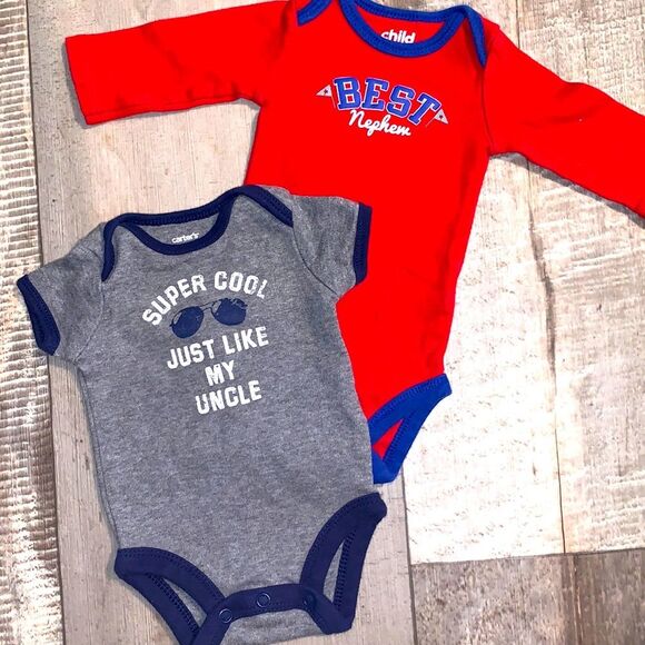 Calling all uncles! newborn one piece set! Size NB - Picture 2 of 9